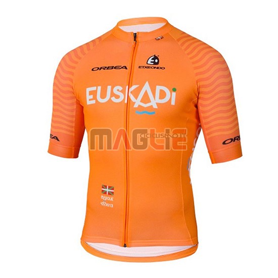 2018 Maglia Euskadi Manica Corta Arancione